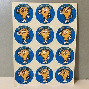 Vintage Trend Fried Chicken Scratch & Sniff Well Done Stickers * Matte